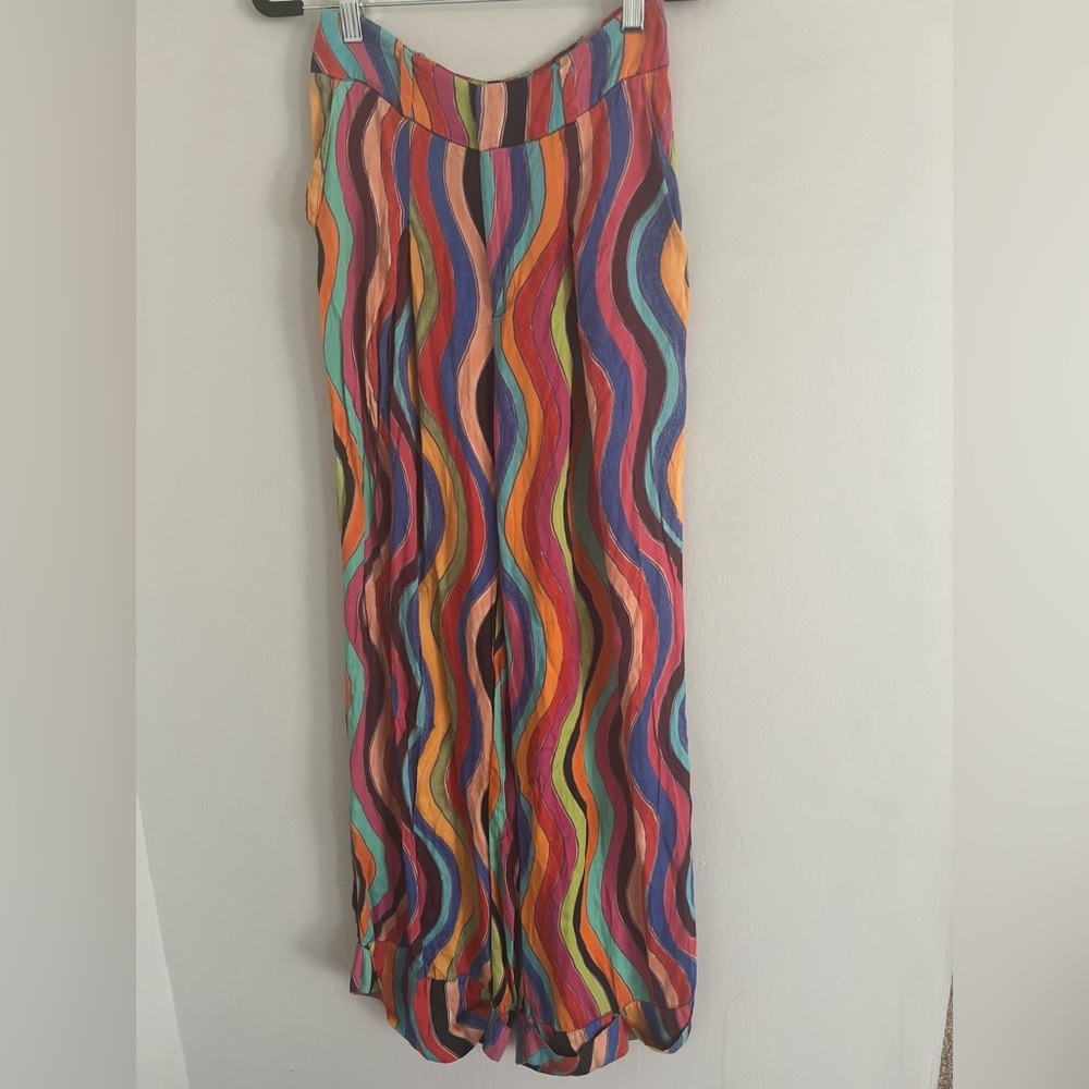 FARM Rio Multicolor Wave Pattern Pants - Picture 5 of 13
